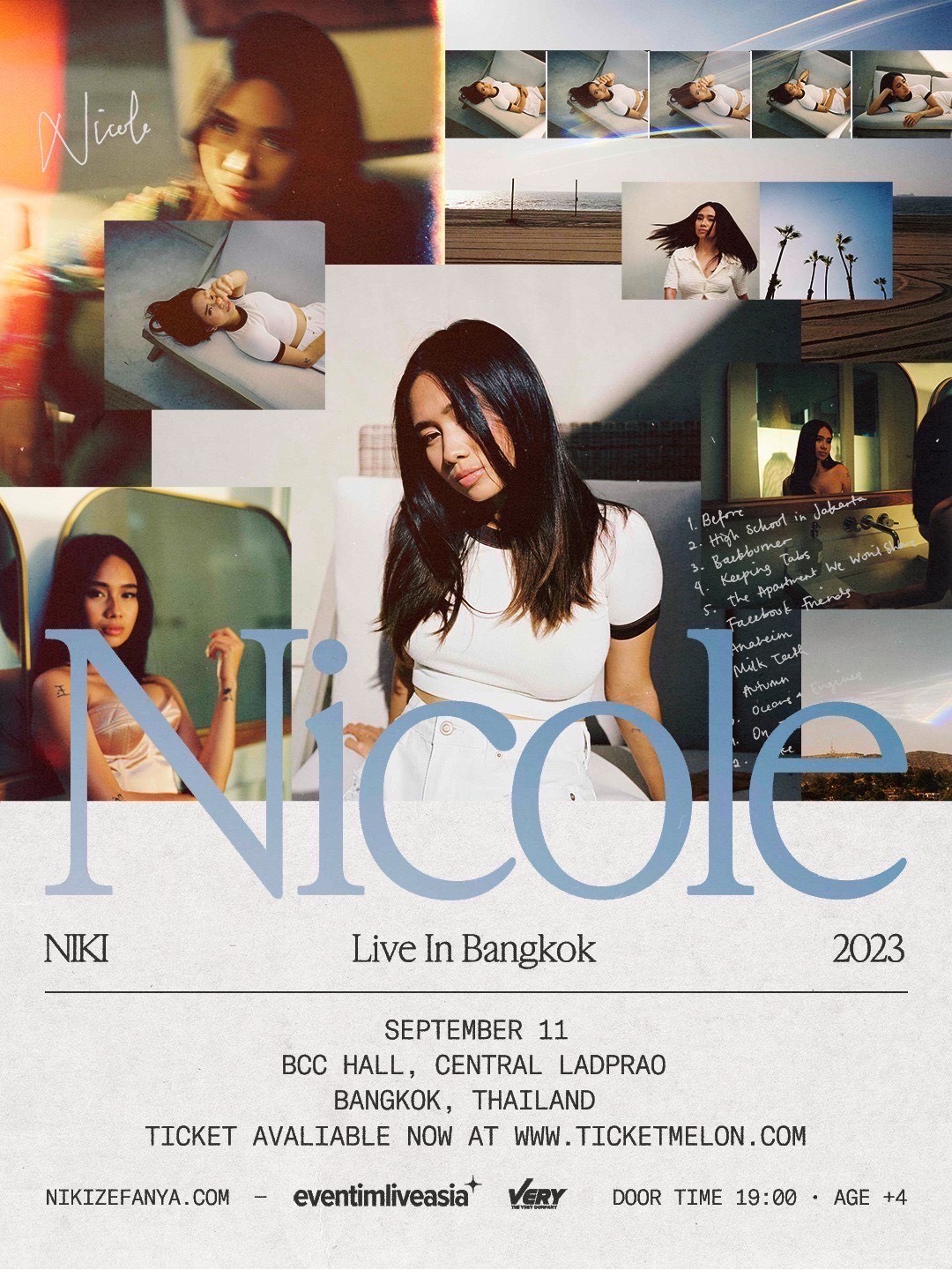 Nicole Zefanya หรือ NIKI เป็นศิลปินชาวอินโดนีเซีย LIVE IN BANGKOK